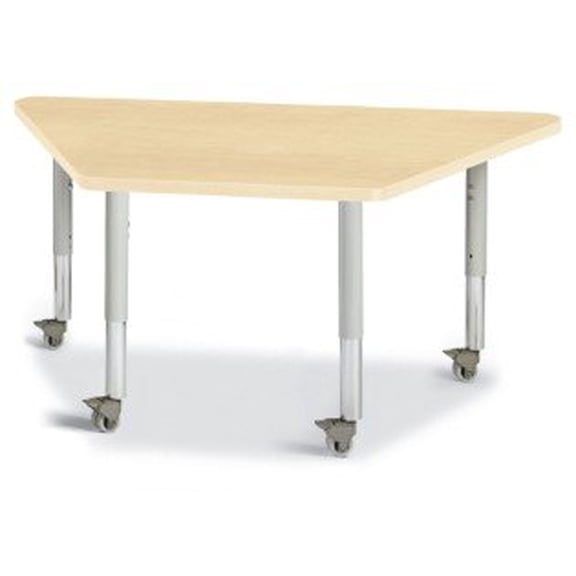 Trapezoid Activity Toddler Table in Maple