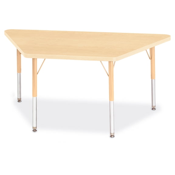 Elementary Maple Lamnt Trapezoid Table