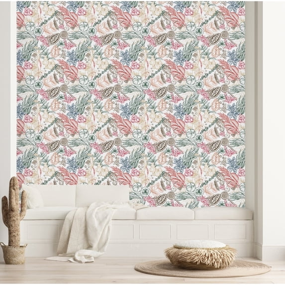 Berries and Leaves Design Wallpaper Peel-and-Stick - 25"W x 125"H