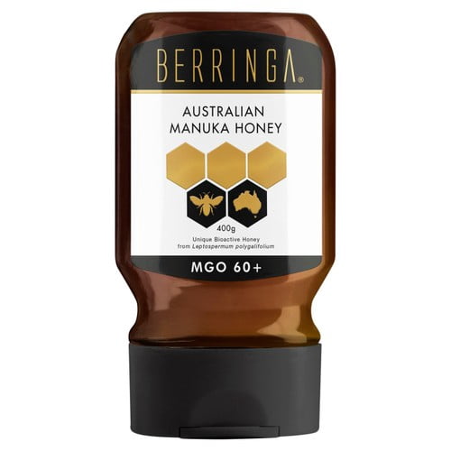 Berringa 60MGO Easy Pour Manuka Honey 400g, British Import (Pack of 2)