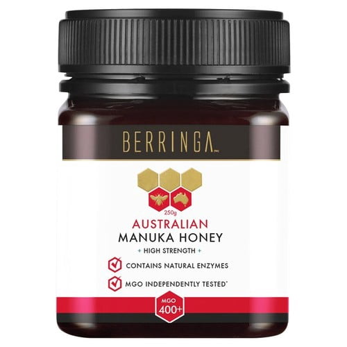 Berringa Manuka Honey 400MGO 250g, British Import (Pack of 2)