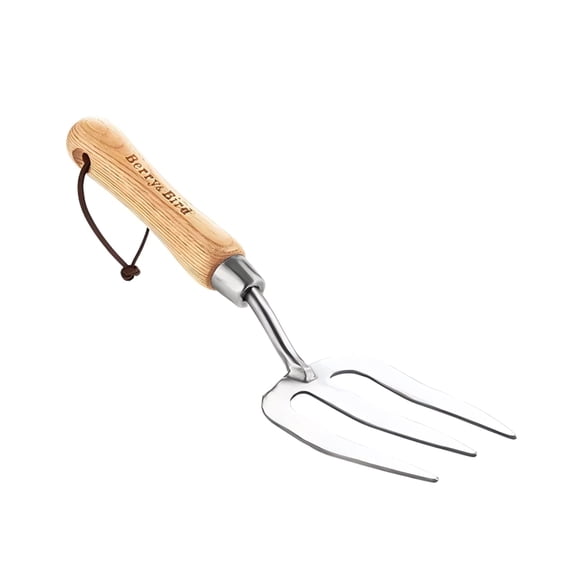Berry&Bird Traditional 2 Tine Garden Fork Digging Fork with Weeding Digging