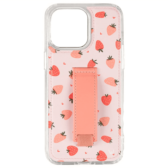 Walli Cases iPhone 17 Pro Walletless Case with Finger Strap - Berry Bliss