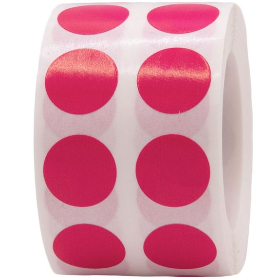 Berry Circle Dot Stickers, 0.5 Inch Round, 1000 Labels on a Roll
