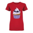 thumbnail image 1 of Berry Cupcake Design Shaped Tee Women's -Image by Shutterstock, 1 of 2