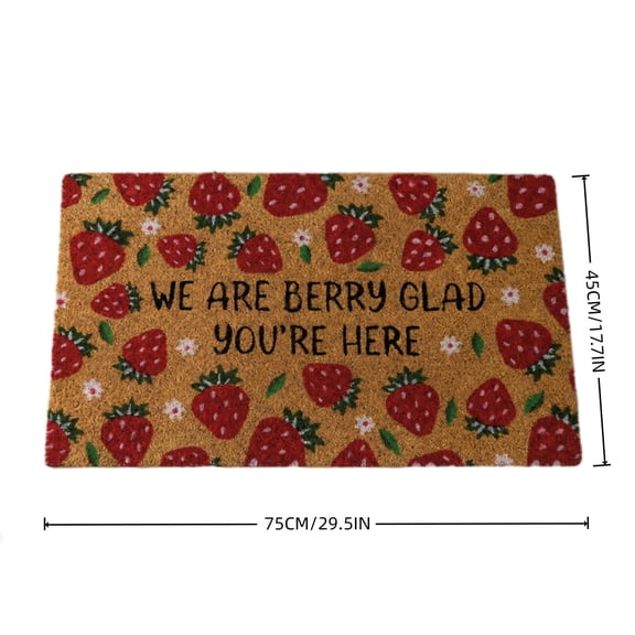 Berry Doormat, Crystal Velvet Indoor and Covered Porch Entry Floor Mat
