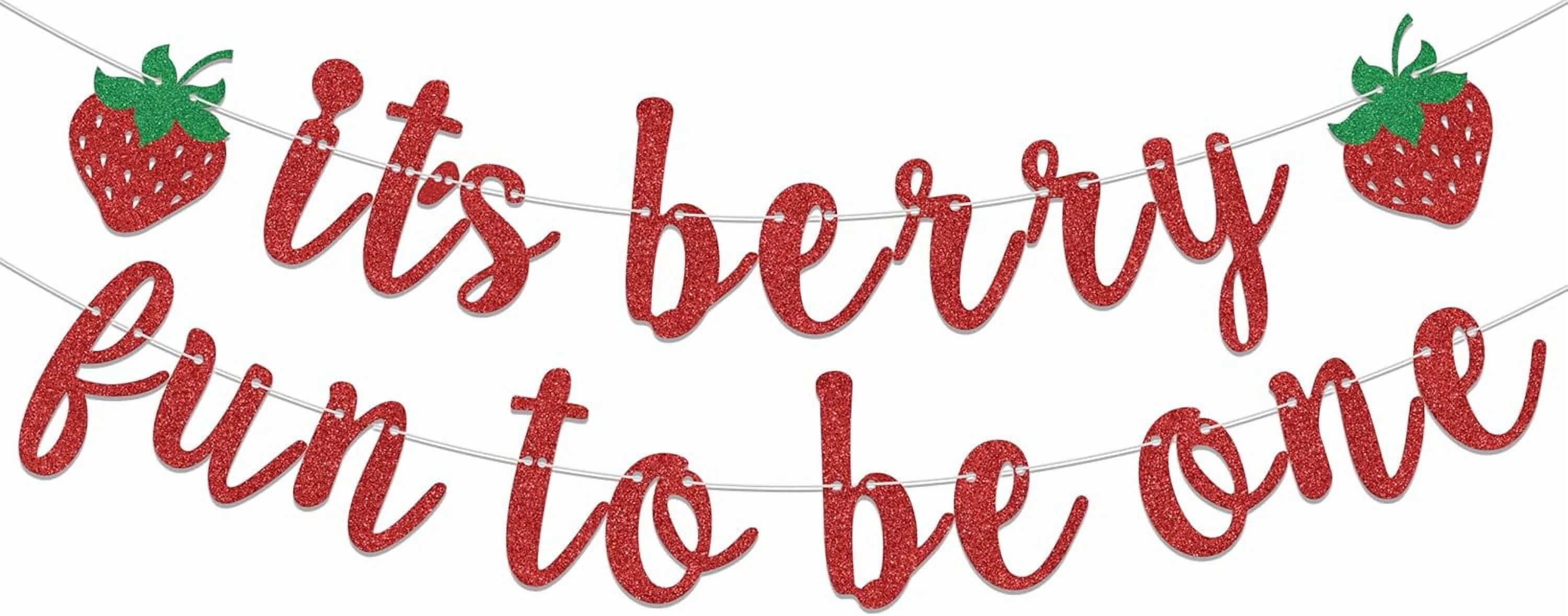 Berry First Birthday Banner, It's Berry Fun to be One Banner, Berry ...
