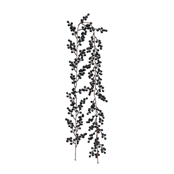 Berry Garland Artificial Black Berry Garland 6.1ft Garlands with Bendable Stems for Christmas Holiday Fireplace Stairs Table Decor