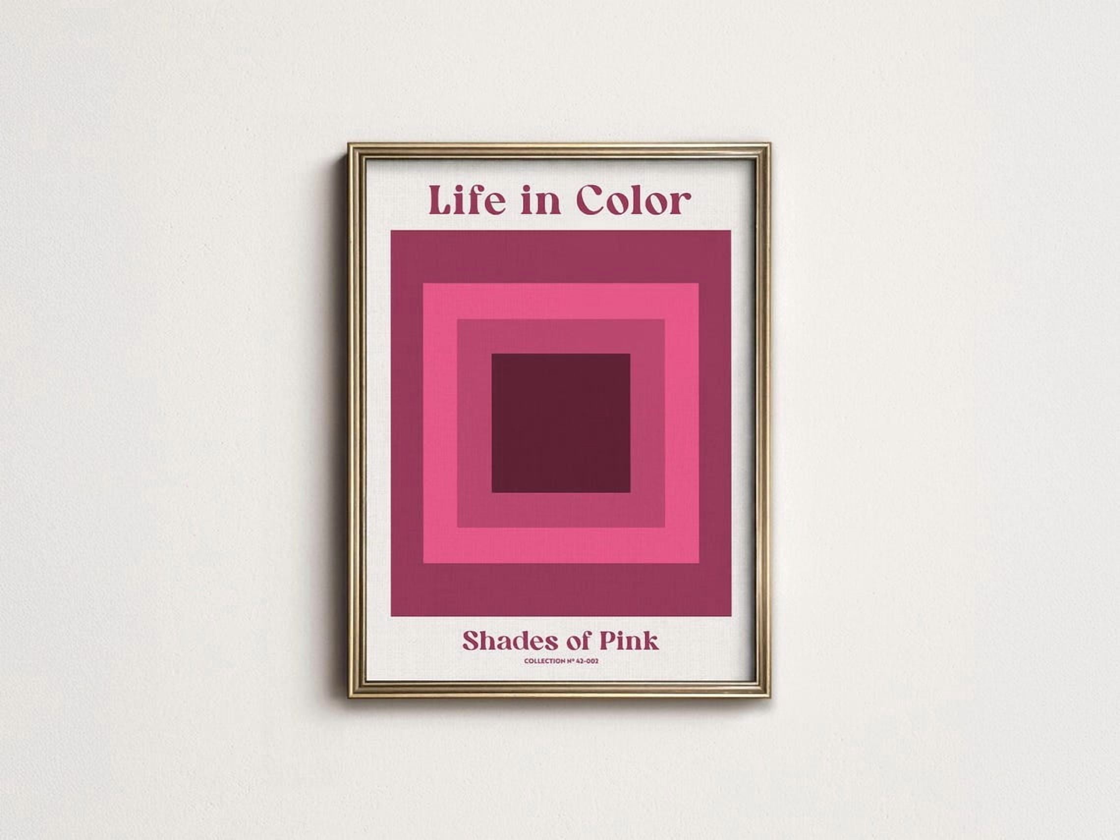 Berry Geometric Modern Color Block 53-1 Wall Art, Modern Living Room ...