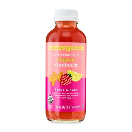 bettergoods Organic Berry Ginger Kombucha, 16 fl oz