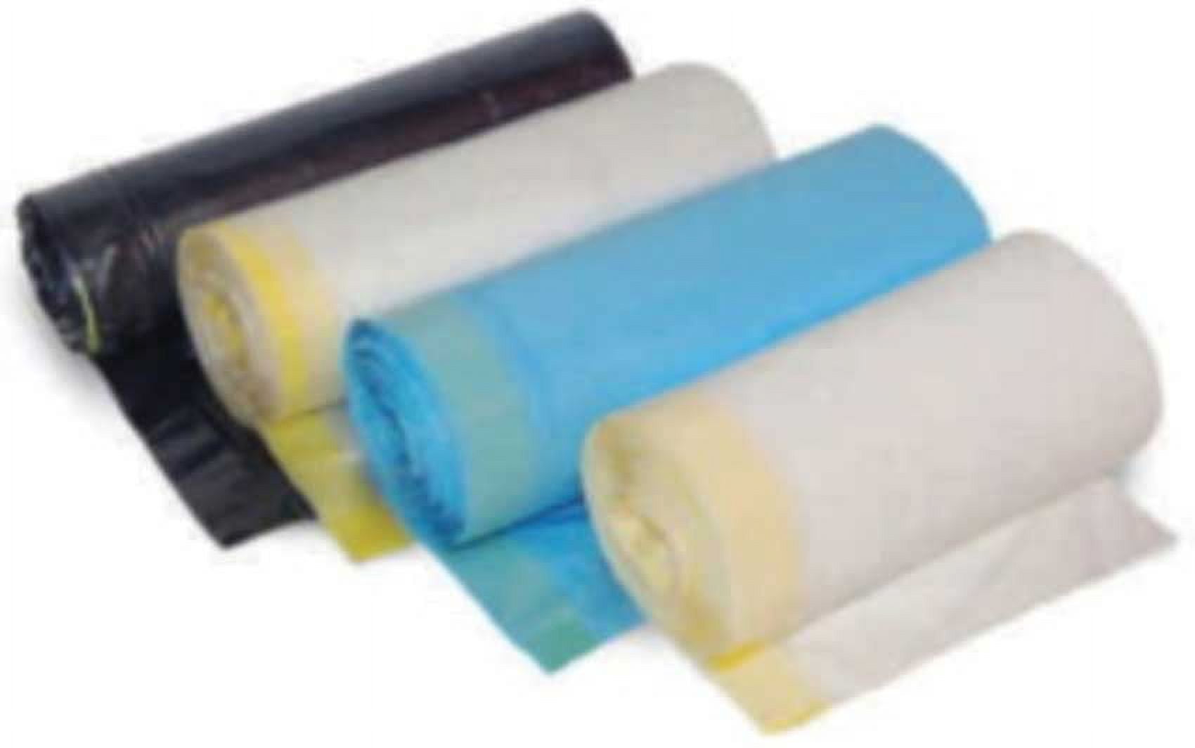 Integrated Bagging Systems Draw Tuff 55 Gallon Black Liners With White Drawtape - 25/Roll