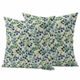 thumbnail image 1 of Berry Leaves Outdoor Waterproof Pillow Covers, Farmhouse Pastoral Watercolor Plants Decorative Square Throw Pillowcase Sofa Cushion Sham for Patio/Couch/Chair, 20"x20" 2 Pack, 1 of 8