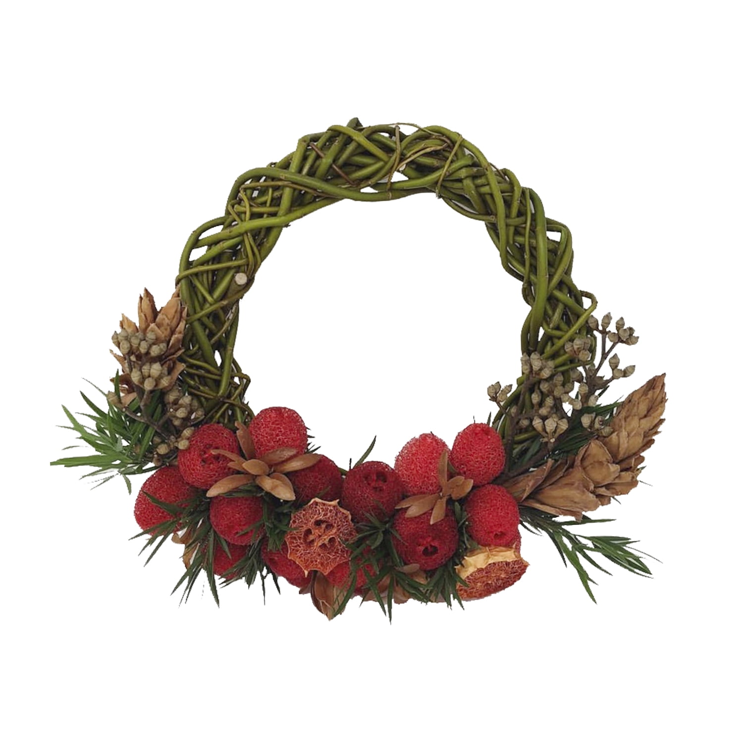 Berry Merry Wreath - Christmas - by Bloomingmore