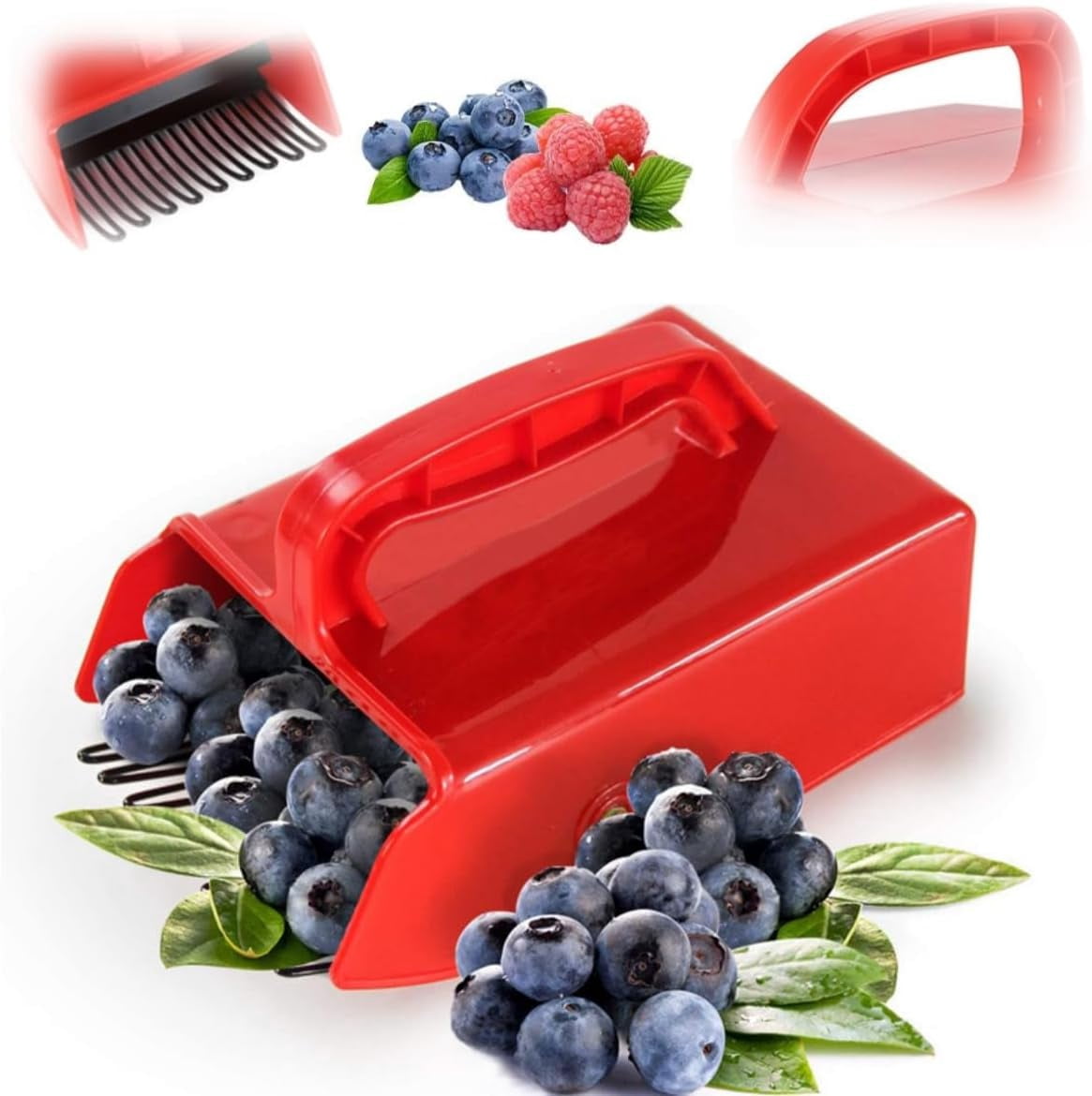 Berry Picker with Metallic Comb, Fruit Picker Tool Blueberry Picker ...