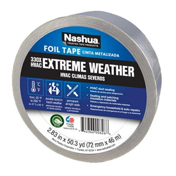 Nashua FoilTape,Aluminum,50-1/4ydL,2-7/8inW 330X