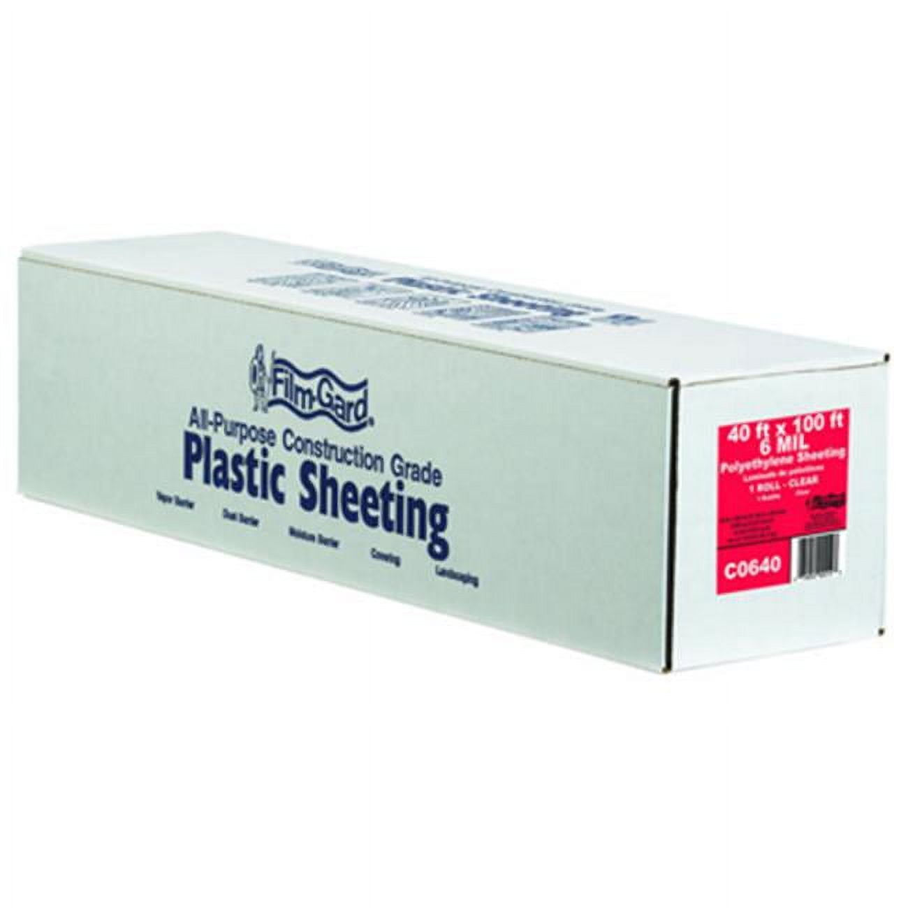 Berry Plastics 626102 40 x 100 ft. 6 Mil, Clear Polyethylene Film