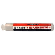 Berry Plastics Film-Gard Plastic Sheeting 4 mil x 15 ft. W x 25 ft. L Polyethylene Clear