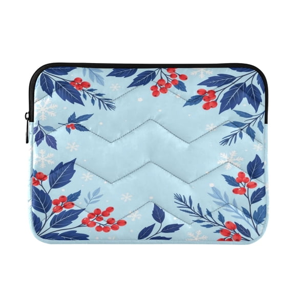 Berry Printed Laptop Sleeve 13-14 Inch Computer Bag & Laptop Case for Women Men with Zippe for Work Travel