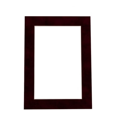Berry Suede Acid Free 16x20 Picture Frame Mats with White Core Bevel Cut for 12x16 Pictures - Fits
