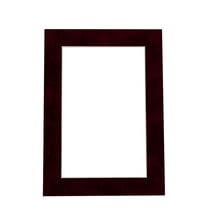 Berry Suede Acid Free 18x24 Picture Frame Mats with White Core Bevel Cut for 13x19 Pictures - Fits