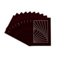 thumbnail image 1 of Berry Suede Acid Free 5x7 Picture Frame Mats with White Core Bevel Cut for 4x6 Pictures - Fits 5x7, 1 of 3