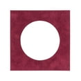 thumbnail image 1 of Berry Suede Acid Free 7x7 Cirlce Picture Frame Mat with White Core Bevel Cut for 5x5 Pictures -, 1 of 3