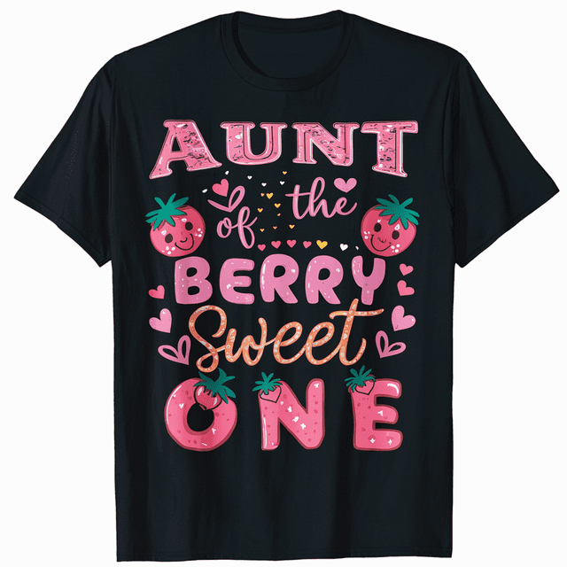 Berry Sweet One Birthday Girl Toddler Shirt Cute Tee Top - Walmart.com