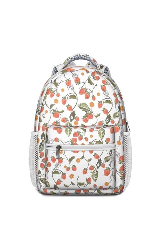 Berry Themed Waterproof Bookbag - Spacious & Durable Backpack for Teens and College Students