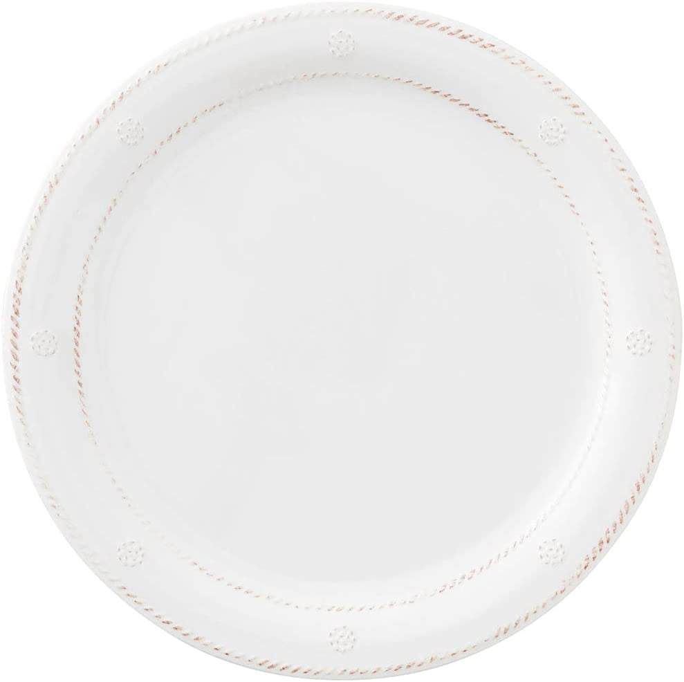 White Round Melamine Dinner Plate, 11" - Microwave & Freezer Safe