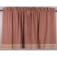 thumbnail image 1 of Berry Vine Gingham Barn Red and Nutmeg 72" x 36" Lined Cotton Curtain Tiers by Primitive Home Decors, 1 of 3