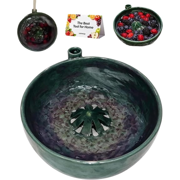 Berry Washing Bowl Self Spinning, Automatic Rotating Berry Wash Bowl, Fruit and Vegetable Washer with Drain, Fruit Washer Spinner Bowl Quickly Wash, Multipurpose Basket for Kitchen