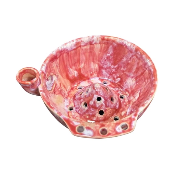 Berry Washing Bowl, Self‑Spinning Fruit Washer Colander With Drain Holes, Hands‑Free Rinsing Ceramic Drainage Basket, Quick Strain Design For Strawberries, Blueberries, Grapes And Tomatoes