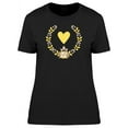 thumbnail image 1 of Berry Wreath Yellow Heart T-Shirt Women -Image by Shutterstock, Female Large, 1 of 2