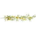 thumbnail image 1 of Northlight Berry and Thistle Floral Spring Artificial Garland Yellow 5 ft, 1 of 6