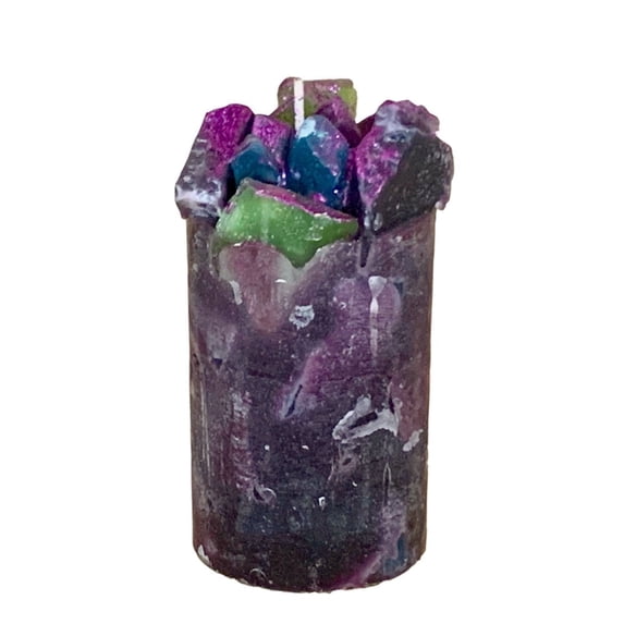 Carole's Candles Berry Purple Fruit Scented Pillar Candle 3 x 9