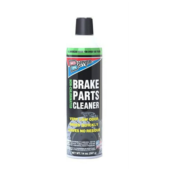 Berryman Non-Chlorinated Automotive Brake Parts Cleaner for Cars, Trucks, Motorcycles, 14 oz