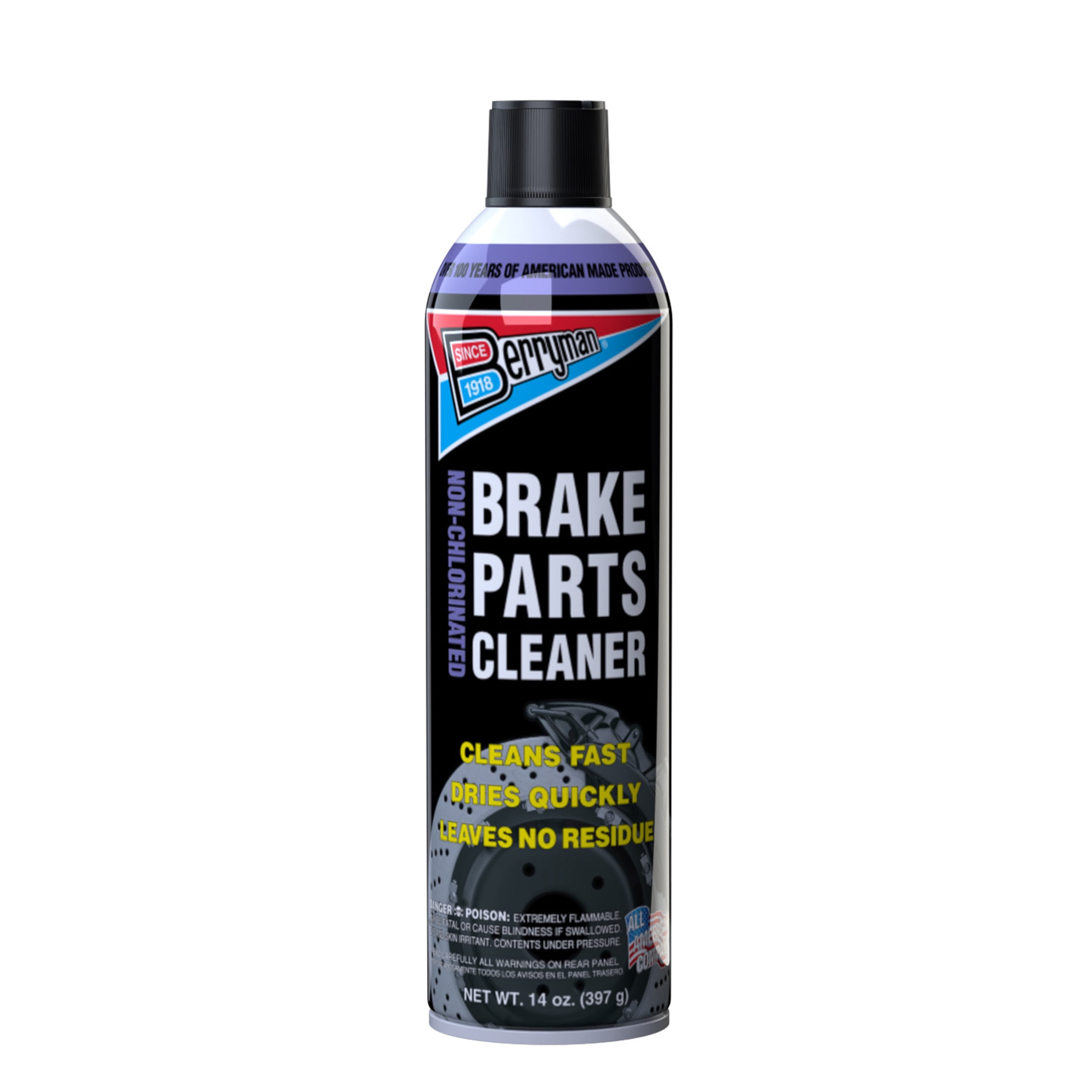 Berryman Non-Chlorinated Aerosol Brake Parts Cleaner, 14 oz for Cars ...
