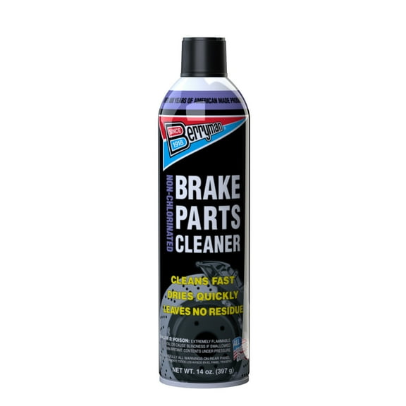 Berryman Non-Chlorinated Aerosol Brake Parts Cleaner, 14 oz for Cars and Trucks