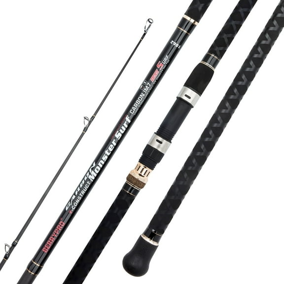Berrypro Surf Spinning Fishing Rod Graphite Spinning Rod (9'/10'/10'6''/11'/12'/13'3'')10'-Spinning-2pc