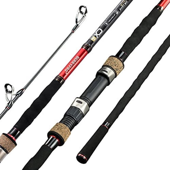 Berrypro Surf Spinning Rod Full Carbon Surf Fishing Rod Medium Action Surf Rod （9'-Spinning-2pc）