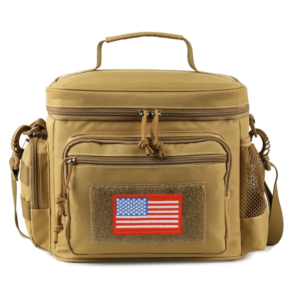 Berryrizz Lunch Box for Men, MOLLE Tactical Lunch Bag Leakproof Insulated Large Capacity