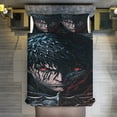 thumbnail image 1 of Berserk 3 Piece Anime Comforter Bedding 1 Set Super Soft Quilt Cover with 2 Pillowcases Funny Merch Anime Gifts for Girls Boys Kids Adults 90"x90", 1 of 8