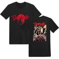 thumbnail image 1 of Berserk 3D Printed Anime T-Shirt, Red Brushed Storyline, Manga Action Anime T-Shirt,Black, 1 of 5