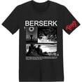 thumbnail image 1 of Berserk 3D Printed Anime T-Shirt, Red Brushed Storyline, Manga Action Anime T-Shirt,Black, 1 of 5