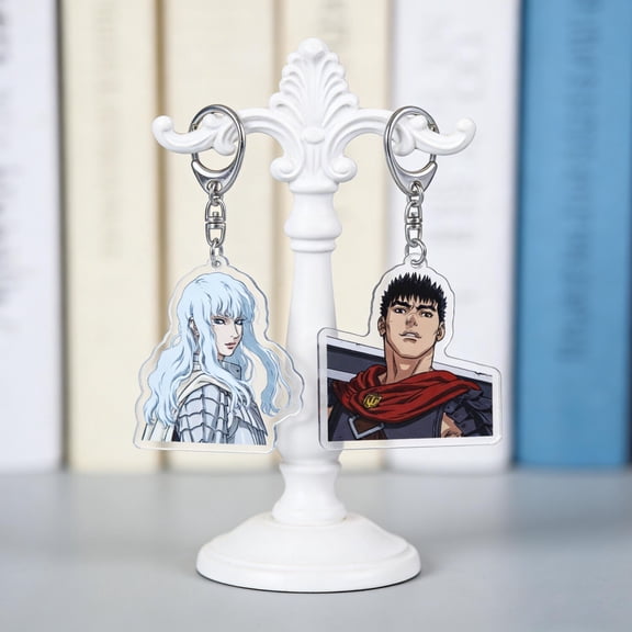 Berserk Acrylic Keychain - Guts Griffith Casca Rickert Anime Bag Charm Accessories (1 keychain)