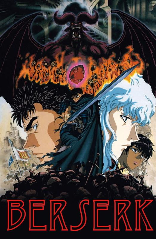 Berserk Anime 1997 Poster 28x43cm Frameless Poster 12x18Inch