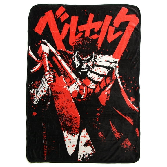 Berserk Anime Guts Character Soft Plush Fleece Throw Blanket 45" x 60"