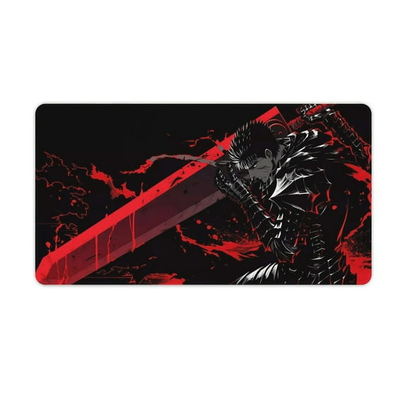 Berserk Anime Mouse Pad Extended Gaming No-sliped Large Desk Mat Stitched Edge Keyboard Mat Mousepad