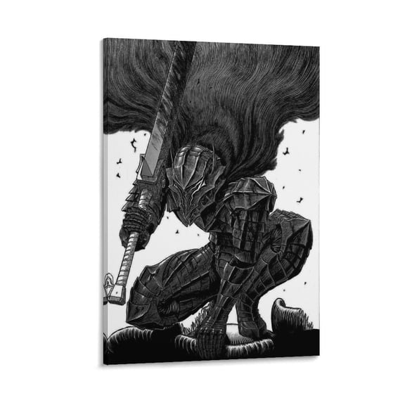 Berserk Anime Poster Canvas Art Poster and Wall Art Picture Print Modern Family bedroom Decor Posters 24x36inch(60x90cm)