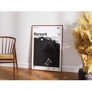 Berserk Anime Poster, Minimalist Movie Art Print Unframed Size 24x36 GooGate